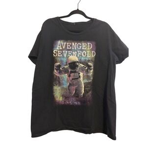 Avenged Sevenfold T-Shirt The Stage Graphic Black Astronaut Band Tee XL